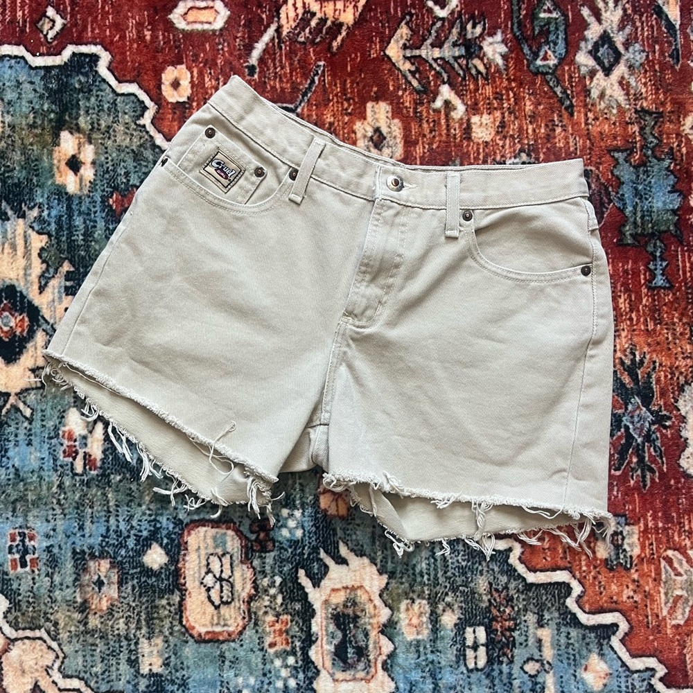 Vintage Tan Jean Cut Off Shorts